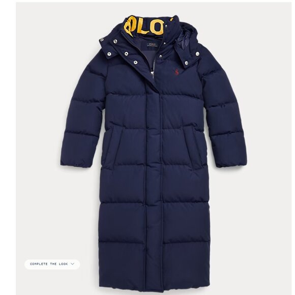 Polo Ralph Lauren Other - Polo Ralph Lauren Little Girls Water-Repellent Long Down Jacket Coat navy blue j